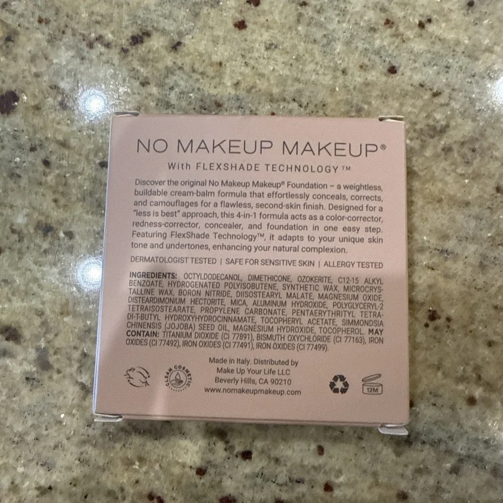 The Original NO MAKEUP MAKEUP Foundation Light Medium NIB